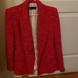 Tweed double breasted Blazer